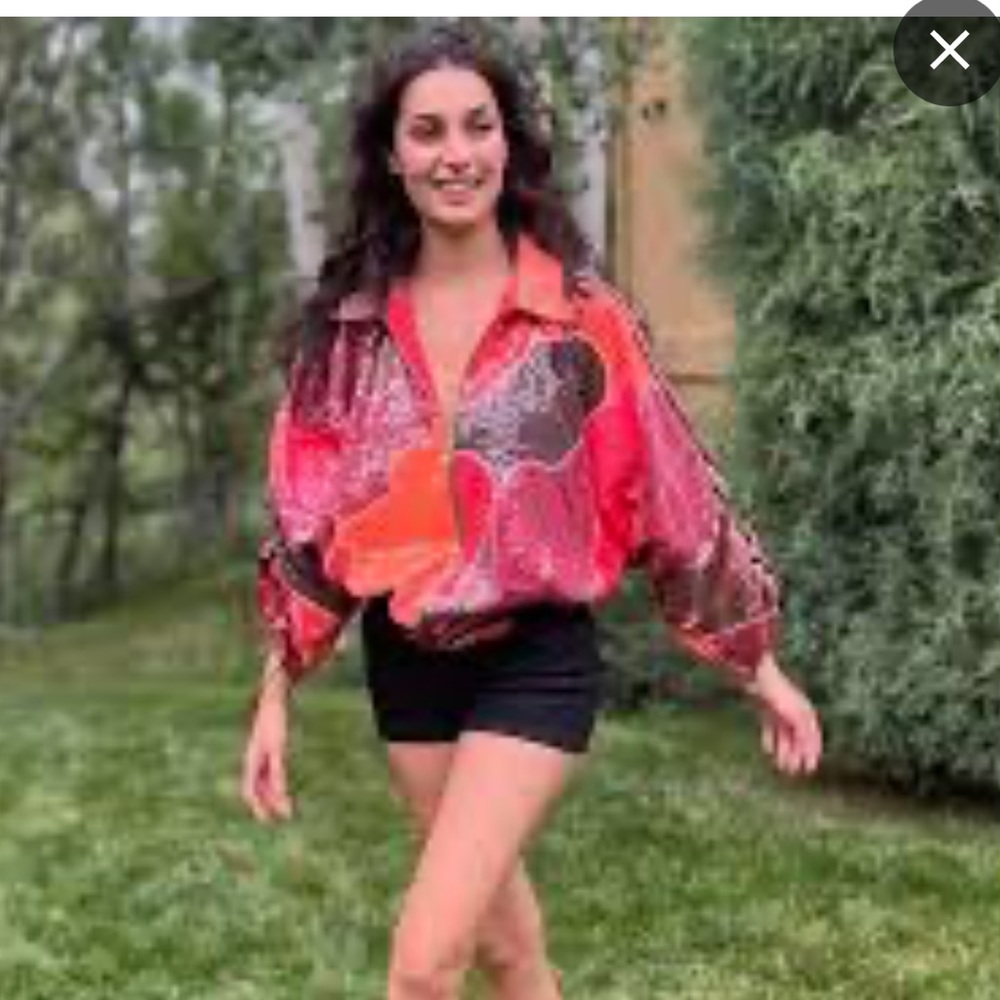 SAMA SITARA Sequin Bomber Jacket